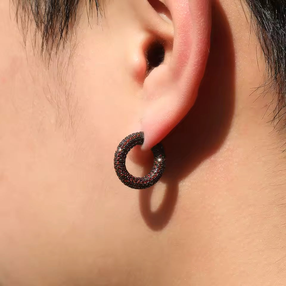 boucle d`oreille en paillettes