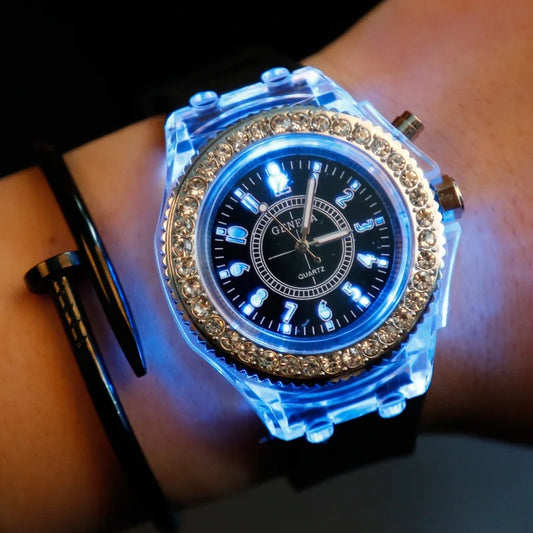 Montre LED luminescente