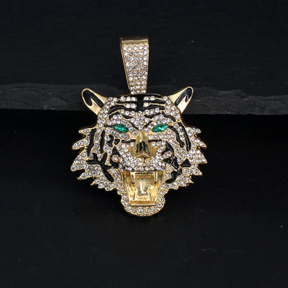 Collier hiphop avec pendentif TIGER