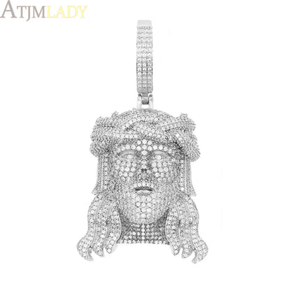 Collier a pendentif tête de Jésus-Christ