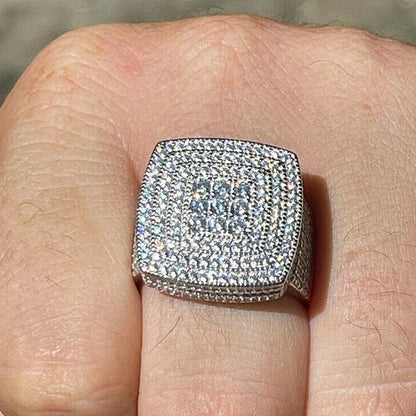 Bague hiphop carrée Huitan