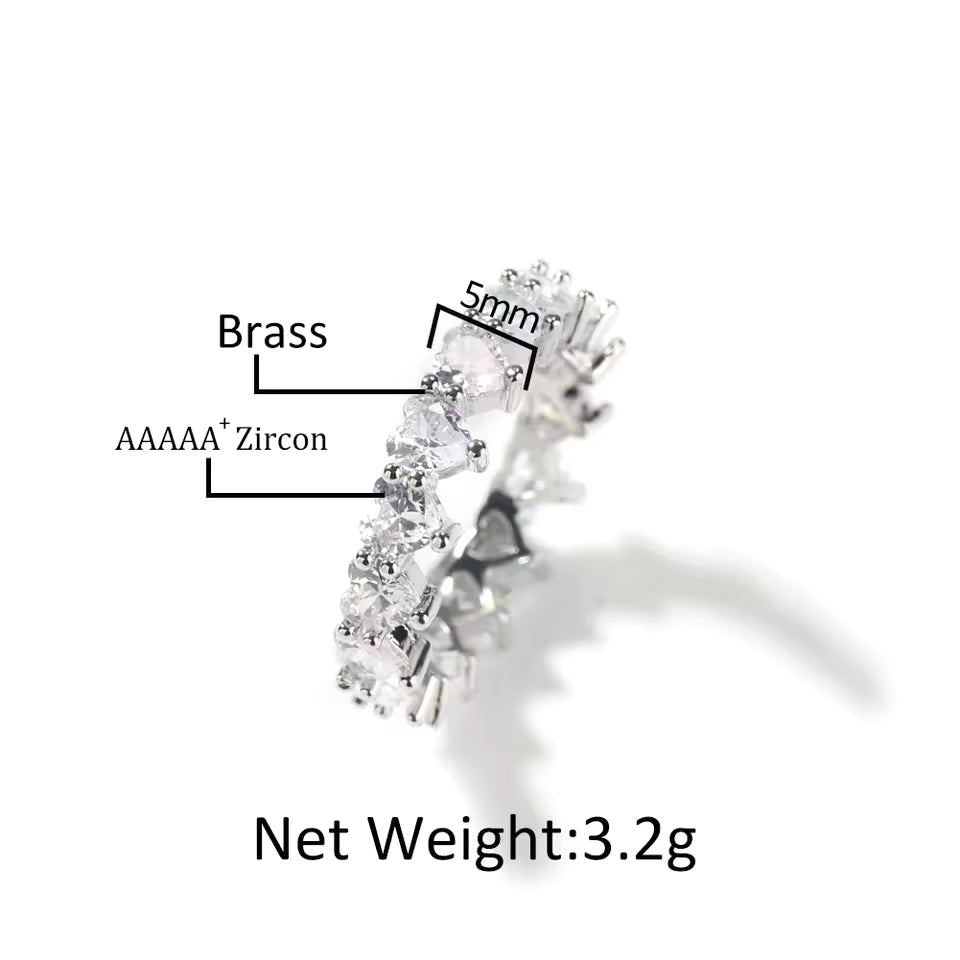 bague en forme de coeur