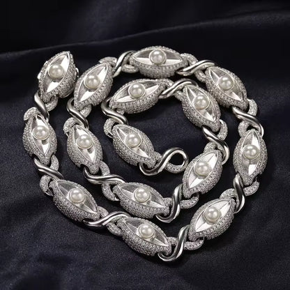 collier red Devil eyes